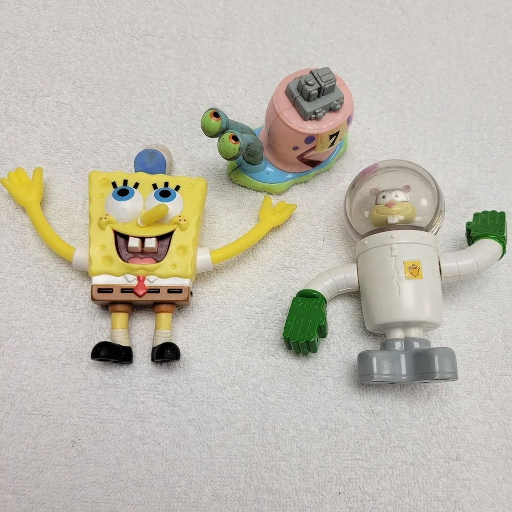 Sponge‎ Bob Squarepants Burger King Vintage toys Sandy Gary Spongebob